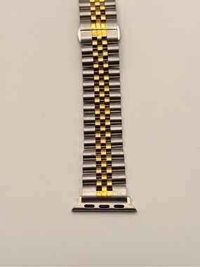 Apple Watch Stainless Steel Jubuly Gold & Silver, 42/44/46/49mm, excellent